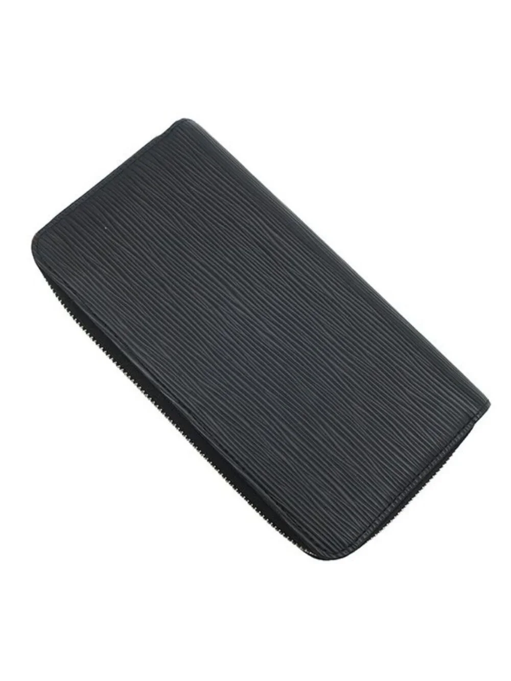 Louis Vuitton Wallet Zippy Epi Leather Noir Silver Black Round Zip Around Coin